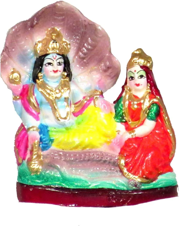 Lakshmi_Vishnu_God_Idol_|_Vishnu_Laxmi_Idol_Decorative_Showpiece_-_9_Cm_(Terracotta,_Multicolor)