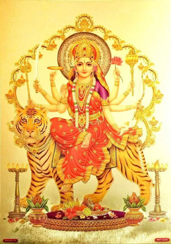 Photo_&_Frame_Durga_Maa