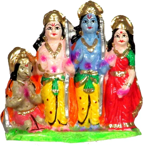 Ram_Darbar_Statue_|_Ram_Darbar_Idol_|_Ram_Laxman_Sita_Hanuman_Statue_Decorative_Showpiece_-_8.5_Cm_(Terracotta,_Multicolor)