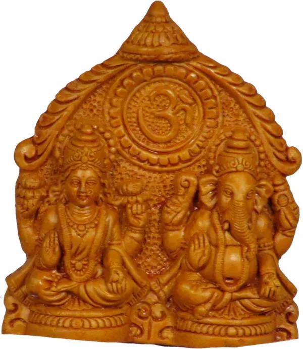 Ganesh_Laxmi_Idol_For_Hom_Decorative_Showpiece_-_11.5_Cm_(Terracotta,_Multicolor)