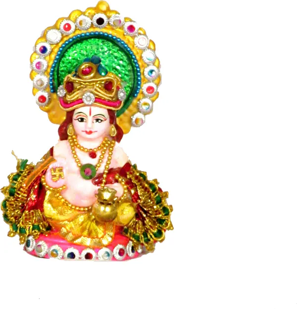 Kuber_God_Idol_|_Kuber_Statue_Decorative_Showpiece_-_9_Cm_(Terracotta,_Multicolor)