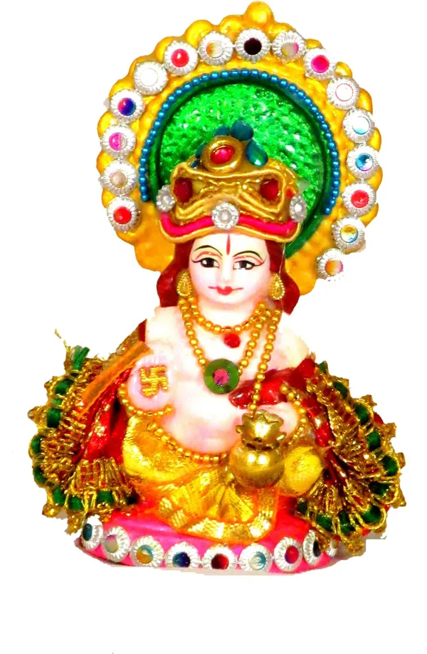 Kuber_God_Idol_|_Kuber_Statue_Decorative_Showpiece_-_9_Cm_(Terracotta,_Multicolor)