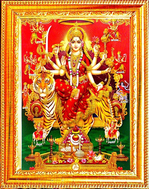 Photo_&_Frame_Durga_Maa