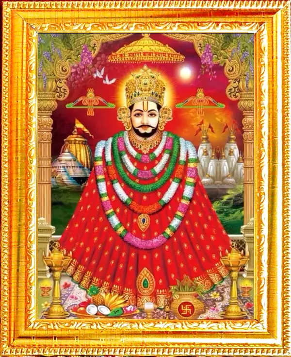 Photo_&_Frame_SUNINOW_5D_Shyam_baba___(_12_x_16_inch_)