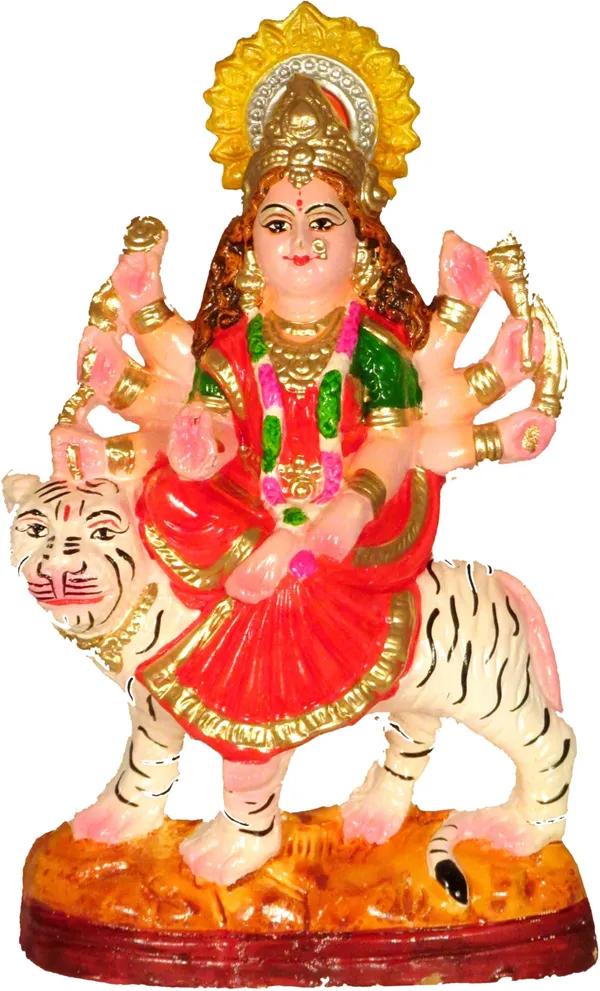 Goddess_Maa_Durga_Devi_Idol|_Religious_Murti_Decorative_Showpiece_-_27_Cm_(Terracotta,_Gold)