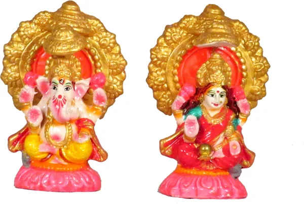Laxmi_Ganesh_Idol_|_Ganesh_Laxmi_Ji_Idol_For_Diwali_Decorative_Showpiece_-_10_Cm_(Terracotta,_Multicolor)