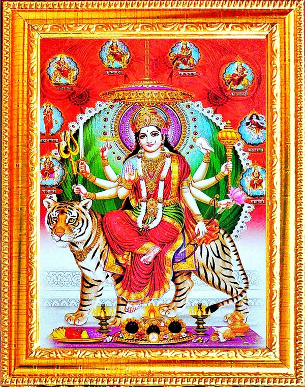 Photo_&_Frame_Durga_Maa
