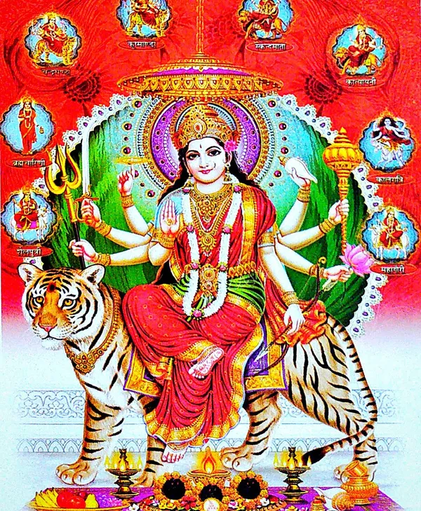 Photo_&_Frame_Durga_Maa