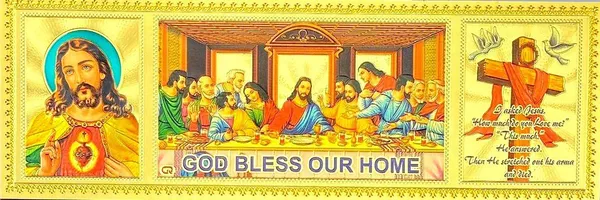 20.32_Cm_Jesus_Gold_Foil_Embossed_Sticker_Self_Adhesive_Sticker_(Pack_Of_1)