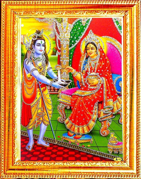 Photo_&_Frame_Annapurna_Ji_With_Shiv_Ji_|_Annapurna_Mata
