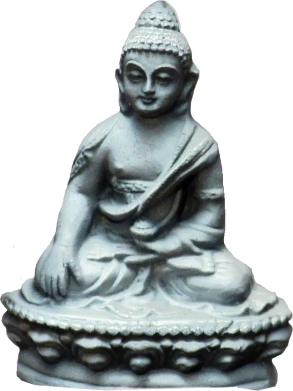 Buddha_Statue_For_Home_Decor_Decorative_Showpiece_-_10_Cm_(Terracotta,_Grey)