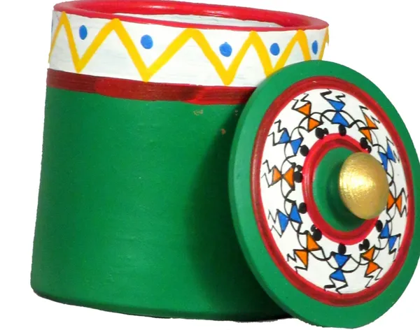 Pickle_Jar_/_Multi_Utility_Container_-_100_Ml_Earthenware_Utility_Container_(Green)