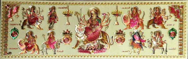 20.32_Cm_Nav_Durga_Maa_Wall_Sticker_Self_Adhesive_Sticker_(Pack_Of_1)