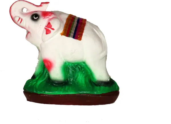 Elephant_Idols_For_Pooja_|_Elephant_Showpiece_Decorative_Showpiece_-_9_Cm_(Terracotta,_White)