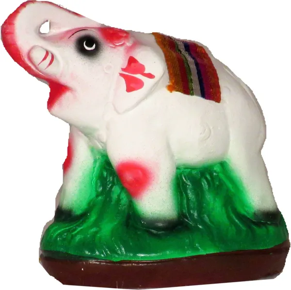 Elephant_Idols_For_Pooja_|_Elephant_Showpiece_Decorative_Showpiece_-_9_Cm_(Terracotta,_White)