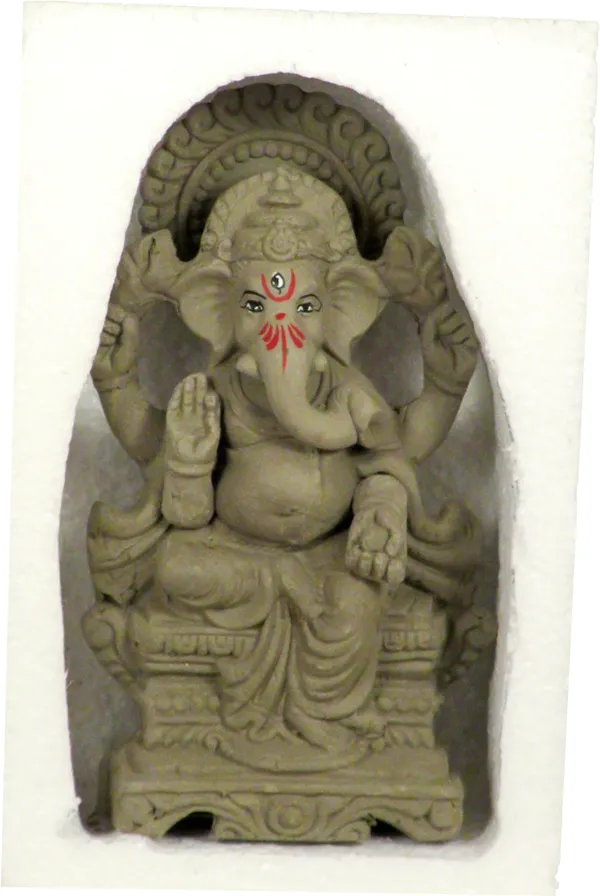 100_%_Eco_Friendly_Clay_Ganesh_Idol_For_Ganesh_Chaturthi_7.4_Inch_Decorative_Showpiece_-_19_Cm_(Clay,_Multicolor)
