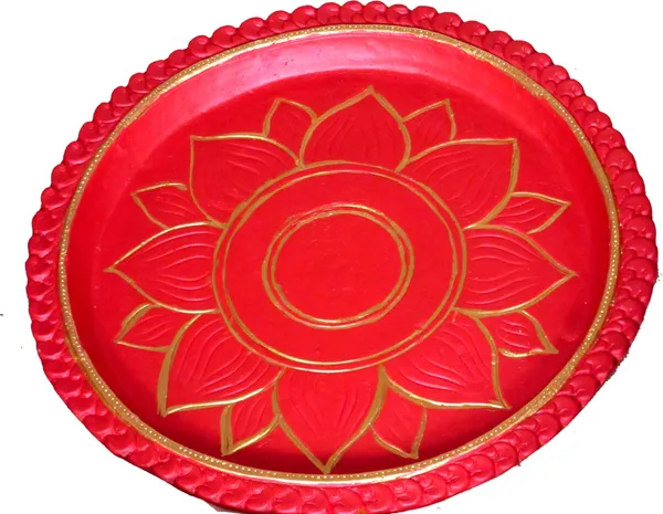 12_Inch_Terracotta_Karwa_Chauth_Thali_And_Ahoi_Ashtami_Thali_For_Pooja_Terracotta_(19_Pieces,_Red,_Multicolor)