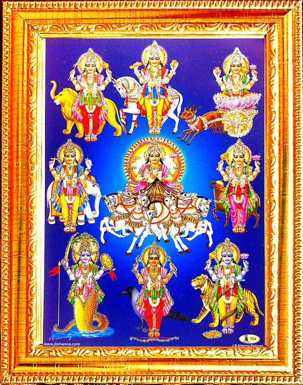 Photo_&_Frame_Lord_Surya_With_Other_Gods