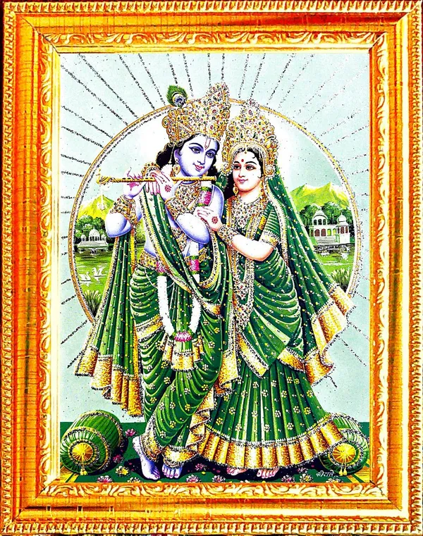 Photo_&_Frame_Radha_Krishna