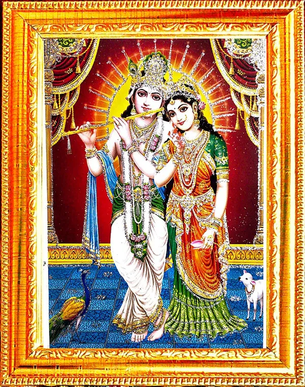 Photo_&_Frame_Radha_Krishna