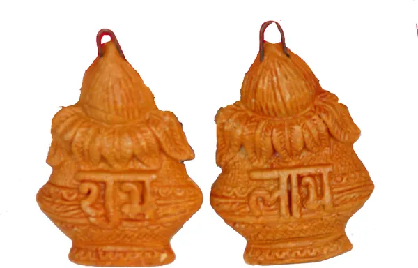 Handmade_Terracotta_Shubh_Labh_Wall_Hanging_For_Home_Decor_Decorative_Showpiece_-_5_Cm_(Terracotta,_Orange)