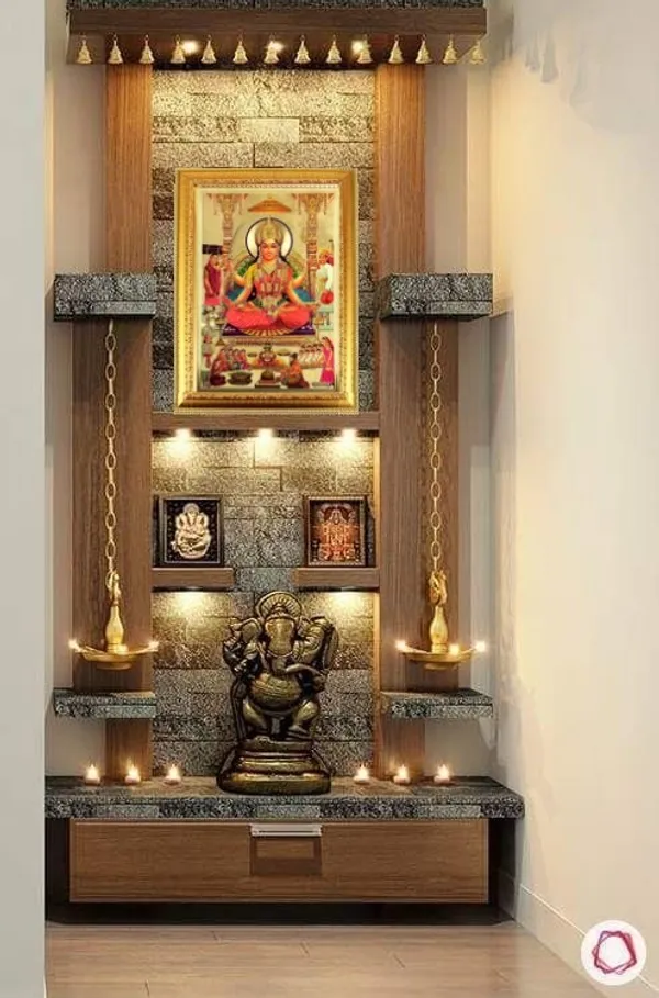 Photo_&_Frame_Gold_Foil_Embossed_Santoshi_Mata