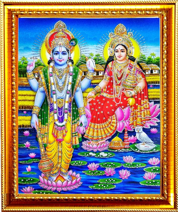 Photo_&_Frame_Vishnu_Laxmi___|Vishnu_Photo