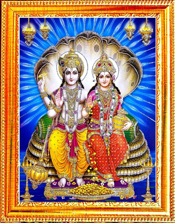 Photo_&_Frame_Vishnu_Laxmi___|Vishnu_Photo
