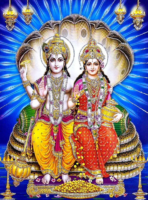 Photo_&_Frame_Vishnu_Laxmi___|Vishnu_Photo