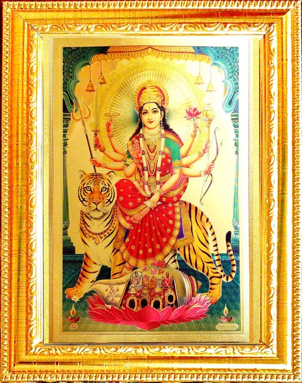 Photo_&_Frame_Durga_Maa