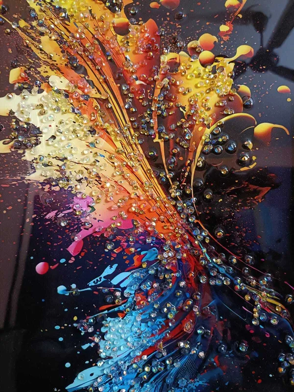 SUNINOW_Crystal_painting_for_wall_deoration_Embossed_18_inch_x_12_inch_Painting_(With_Frame)