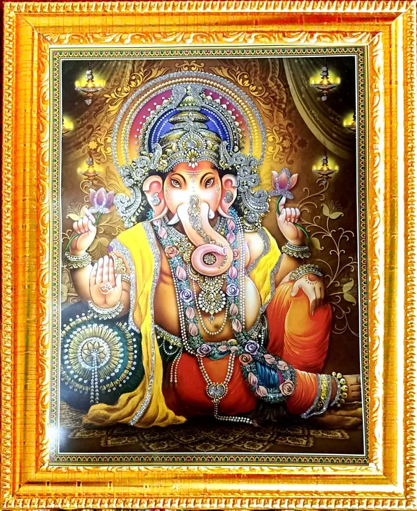 SUNINOW_Ganesh_photo_frame_(_29_x_23_cm_)_Religious_Frame_()
