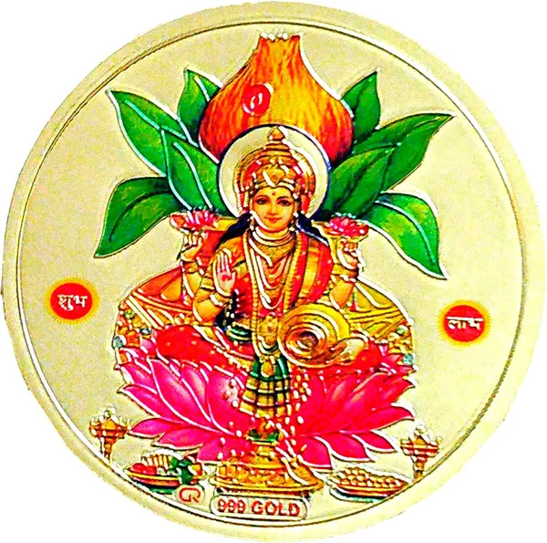 7.62_Cm_Laxmi_Ji_Small_Size_Wall/Door_Sticker_Self_Adhesive_Sticker_(Pack_Of_1)
