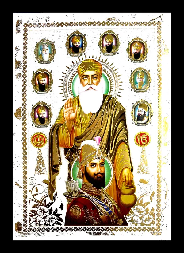 Photo_&_Frame_Big_Size_Guru_Nanak_Dev_Ji_Painting_(_35_X_26_Cm_)