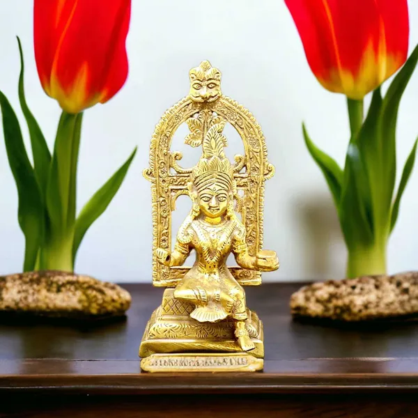 SUNINOW_Suninow_Brass_Laxmi_Devi_idol_for_home_and_office_Decorative_Showpiece_-_20_cm_(Brass,_Gold)