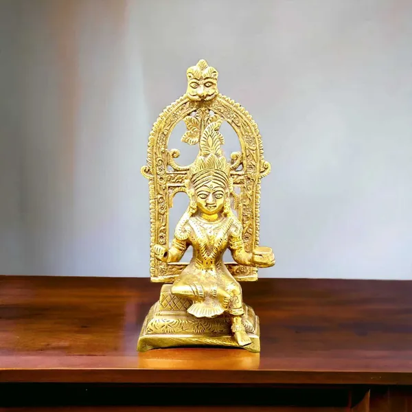 SUNINOW_Suninow_Brass_Laxmi_Devi_idol_for_home_and_office_Decorative_Showpiece_-_20_cm_(Brass,_Gold)
