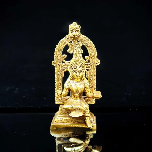 SUNINOW_Suninow_Brass_Laxmi_Devi_idol_for_home_and_office_Decorative_Showpiece_-_20_cm_(Brass,_Gold)