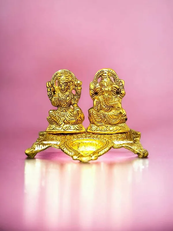 SUNINOW_Suninow_Metal_Laxmi_Ganesh_Idol_Decorative_Showpiece_-_13_cm_(Metal,_Gold)