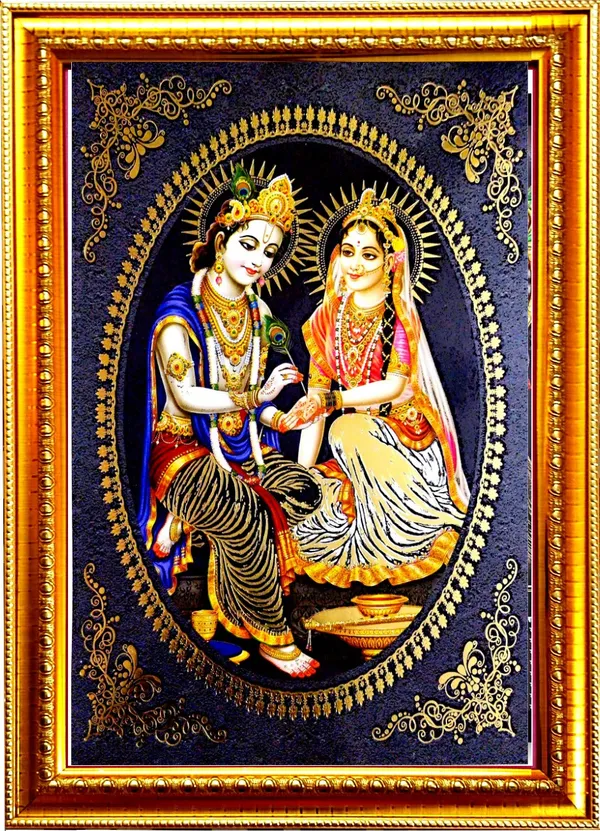 Photo_&_Frame_Radha_Krishna