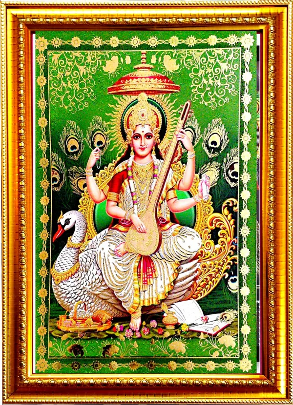 Photo_&_Frame_Saraswati_Maa