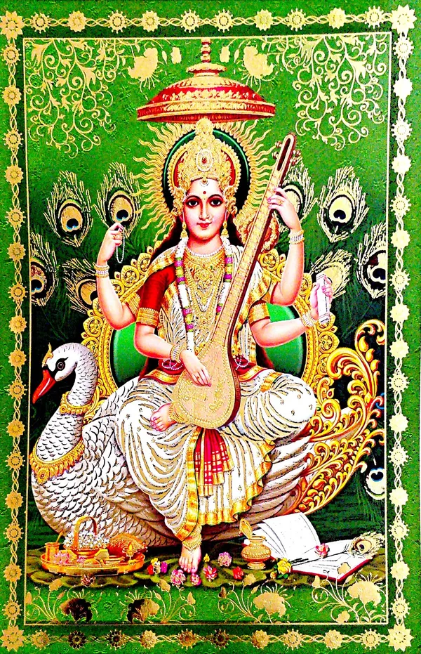 Photo_&_Frame_Saraswati_Maa