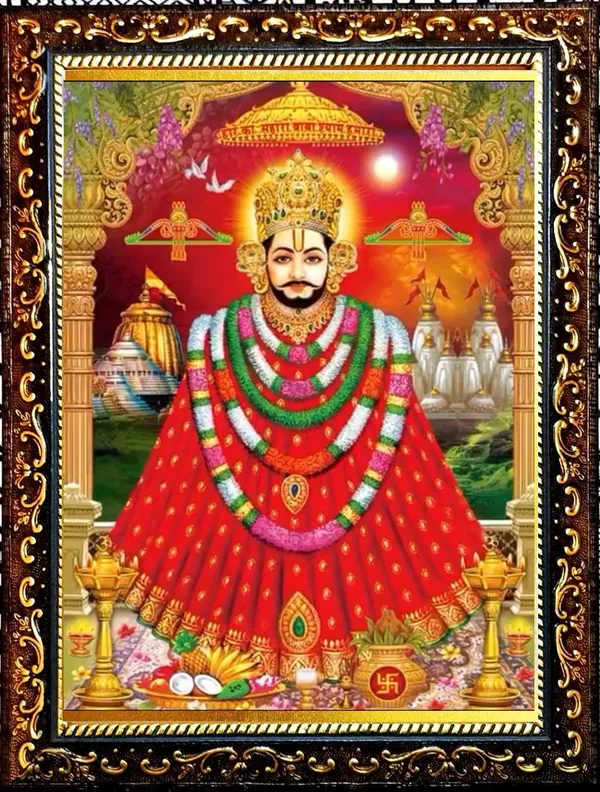 Photo_&_Frame_SUNINOW_5D_Shyam_baba___(_12_x_16_inch_)