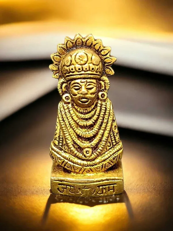 SUNINOW_Suninow_Brass_Shyam_Baba_brass_idol_for_home_and_office_Decorative_Showpiece_-_8_cm_(Brass,_Gold)