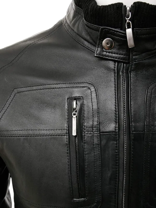BAG_JACK_-_A_Superb_Sheep_Nappa_100%_Leather_Bomber_Jacket._(Black,_46)