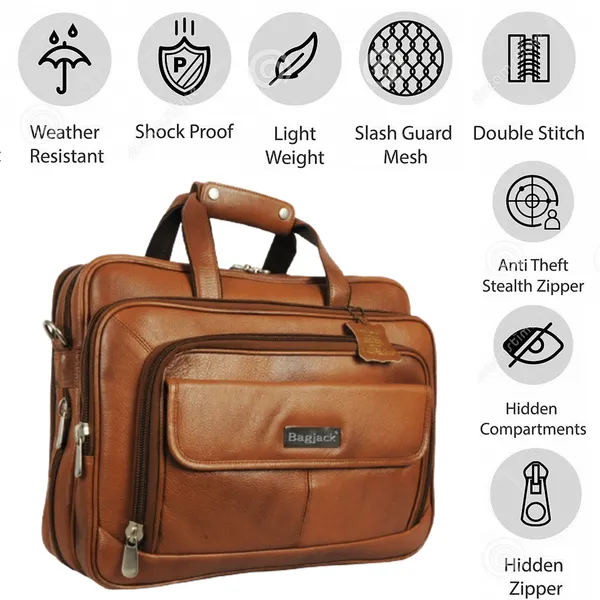 100%_Pure_Brown_Leather_Laptop_Shoulder_Bag