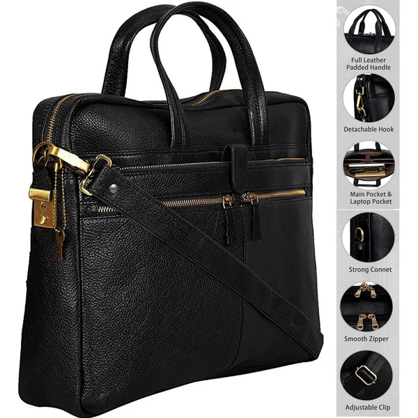 100%_Pure_Leather_Black__Laptop_Bag_(3_Years_warranty)