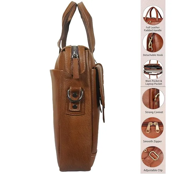 BAG_JACK_Leather_Laptop_Bag__Men_Women_Office_Travelling_Documents