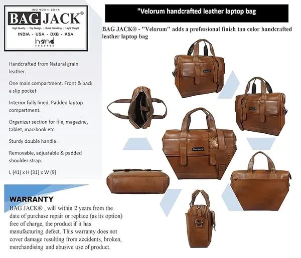 BAG_JACK_Leather_Laptop_Bag__Men_Women_Office_Travelling_Documents
