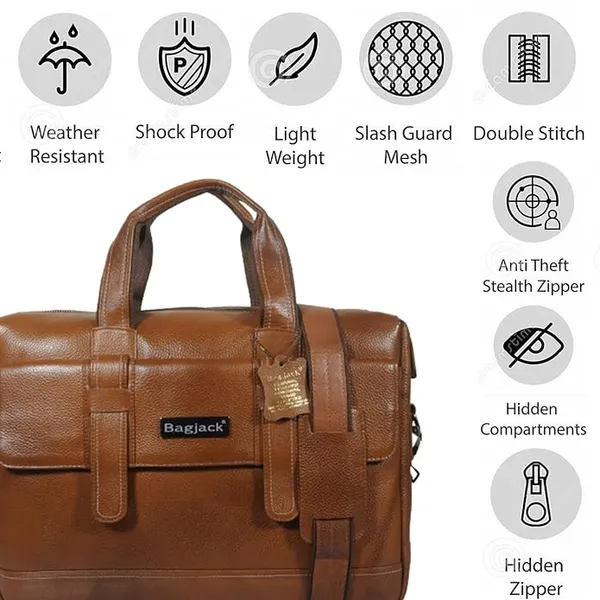 BAG_JACK_Leather_Laptop_Bag__Men_Women_Office_Travelling_Documents