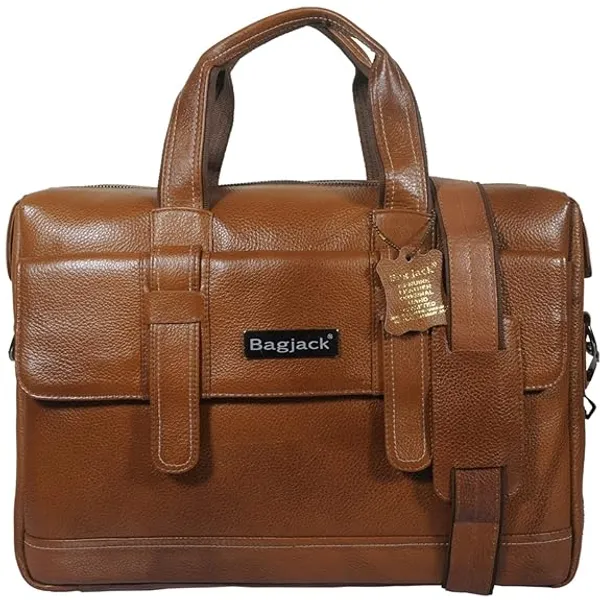BAG_JACK_Leather_Laptop_Bag__Men_Women_Office_Travelling_Documents